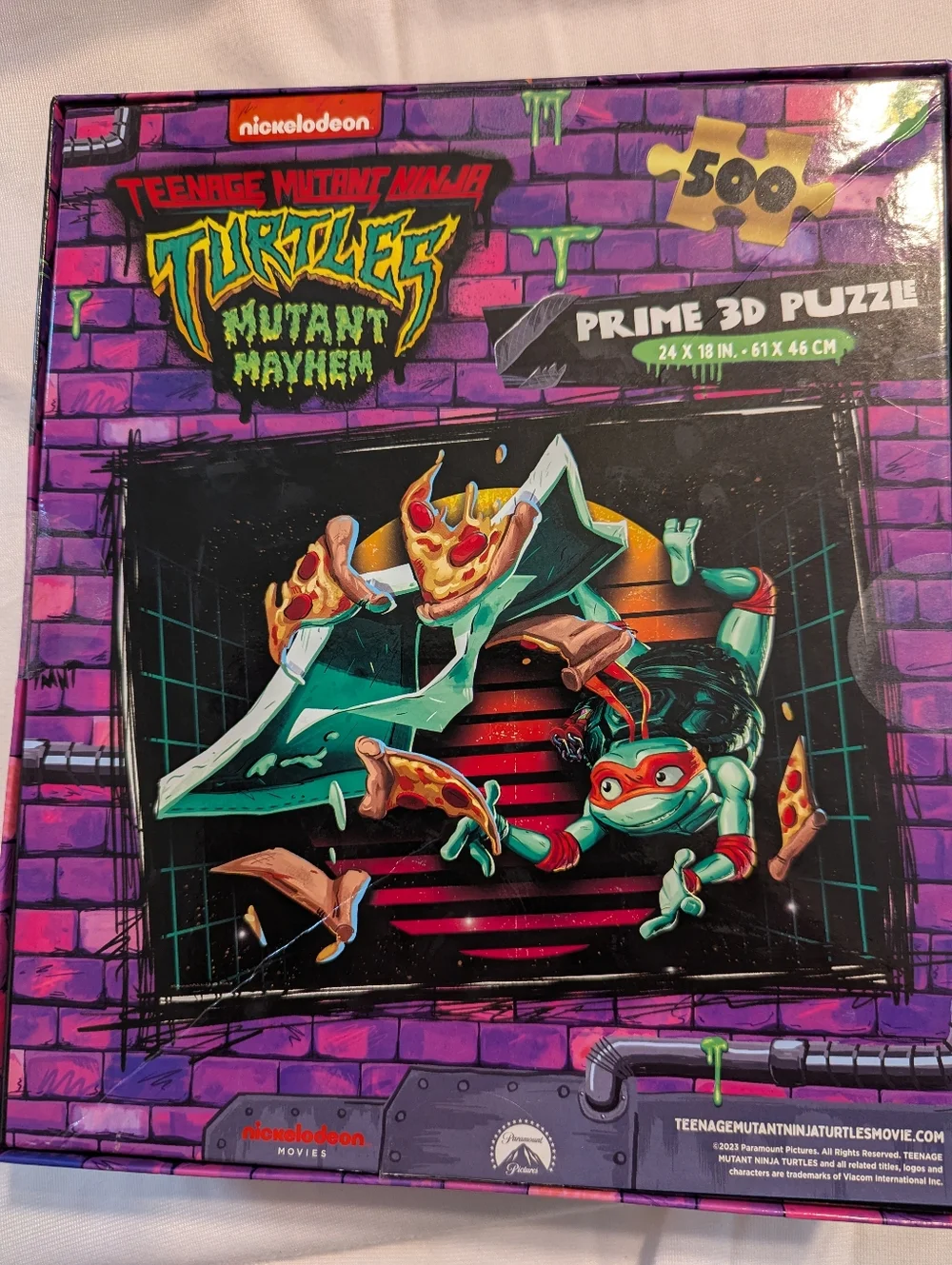Nickelodeon TMNT Mutant Mayham Prime 3D 500 Piece Puzzle Brand New Sealed